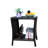 Patio Furniture Coffee Table With Clear Tempered Glass - Brown , Weather , Assemble In Water Easy Assembly Required Now-181624680
