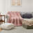 Peace Nest Chunky Knit Throw Blanket - Extra Cozy Hand-Knit Look, Soft Yarn, 50" x 60" Size (Cream, Gray, Sage, Pink, White)-116192688