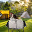 Causeuse pliante surdimensionnée avec porte-gobelets et porte-bouteilles - Chaise de camping portative