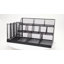 Mind Reader Countertop Organizer, 3-Tier Desktop Storage Rack, Office Breakroom Supply Caddy, Metal Mesh, Black