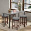 Red Barrel Studio Set Of 2 Swivel Bar Stool Kitchen Kitchen Island Stool Pub & Cafe W/ Cushion Grey