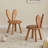 Solid Wood Rabbit Stool with Ear Backrest-1431075411