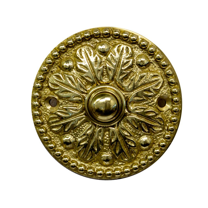 Bouton de sonnette rond orné