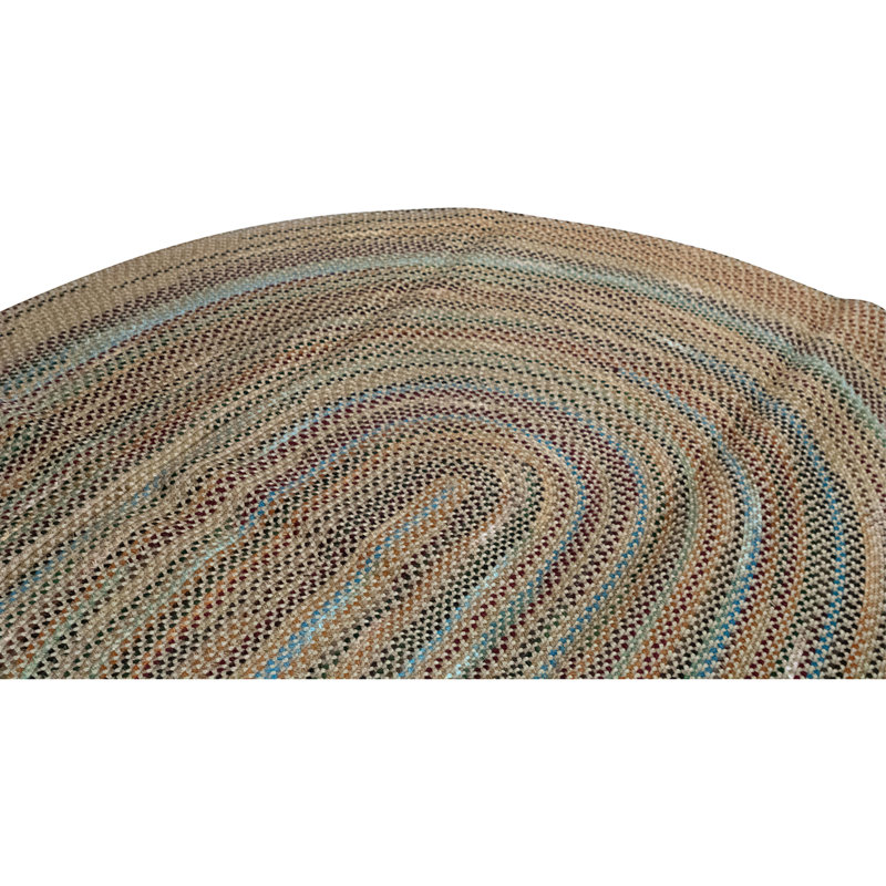 Hand Knotted Wool Area Rug in Tan