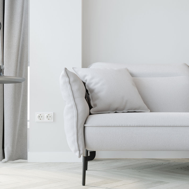 Elsa Upholstered Armchair, White