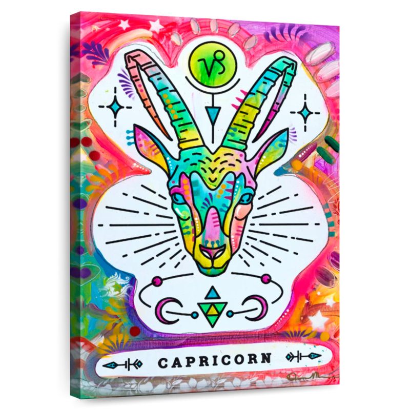 Capricorne coloré Adella, H 48 po x l 32 po
