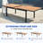 Heck 12 - Person Rectangular Outdoor Dining Set with Extension Teak Tabletop-118589811-119089063-117326030