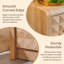 Commode moderne à 5 tiroirs pour chambre à coucher, commodes en bois texturé à losanges de 46 po de hauteur et commodes à profil courbé, commode Mid-Century moderne-1449994454