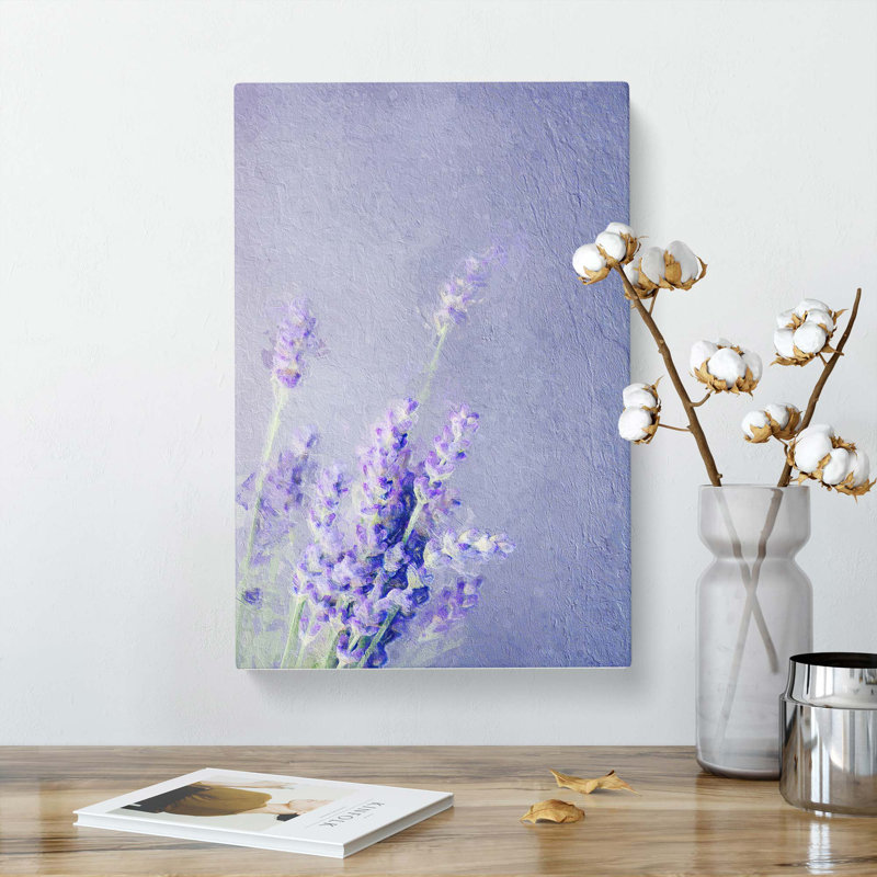 Pretty Purple Lavender - Wrapped Canvas, 76cm H x 50cm W x 3cm D