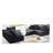 Modern Upholstered Sectional Sofa Couch Set,Modular Shaped Sectional Living Room Sofa Set-1298304296
