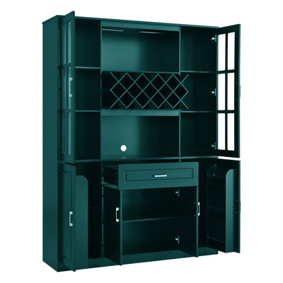 Finnick 74" H Freestanding Wine Bar Cabinet