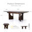 Table de salle à manger extensible Rozella