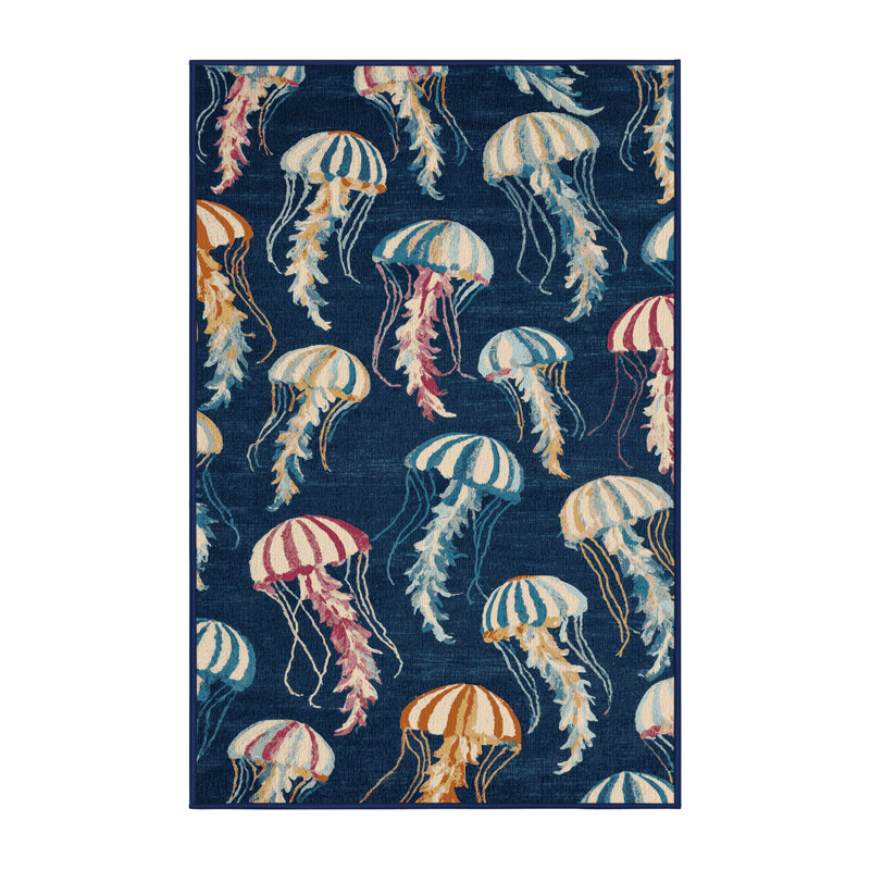  Tapis nautique lavable Jellyfish, Rectangulaire 2 pi x 3 pi