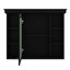 Armoire à pharmacie murale 35 po x 28 po, armoire de rangement pour salle de bain avec porte miroir et 6 tablettes ouvertes réglables-442584957