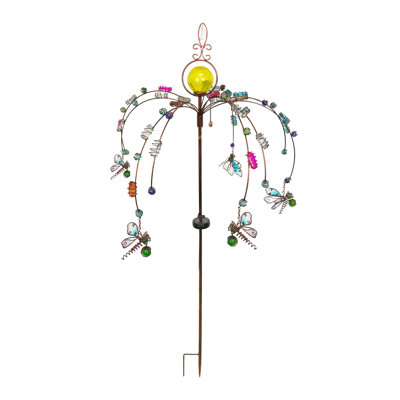 Piquet de jardin libellule solaire