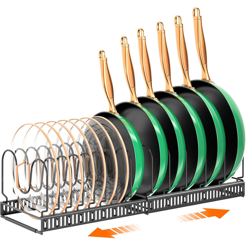 Expandable Pot Lid Kitchen Cabinet Organizer Holder