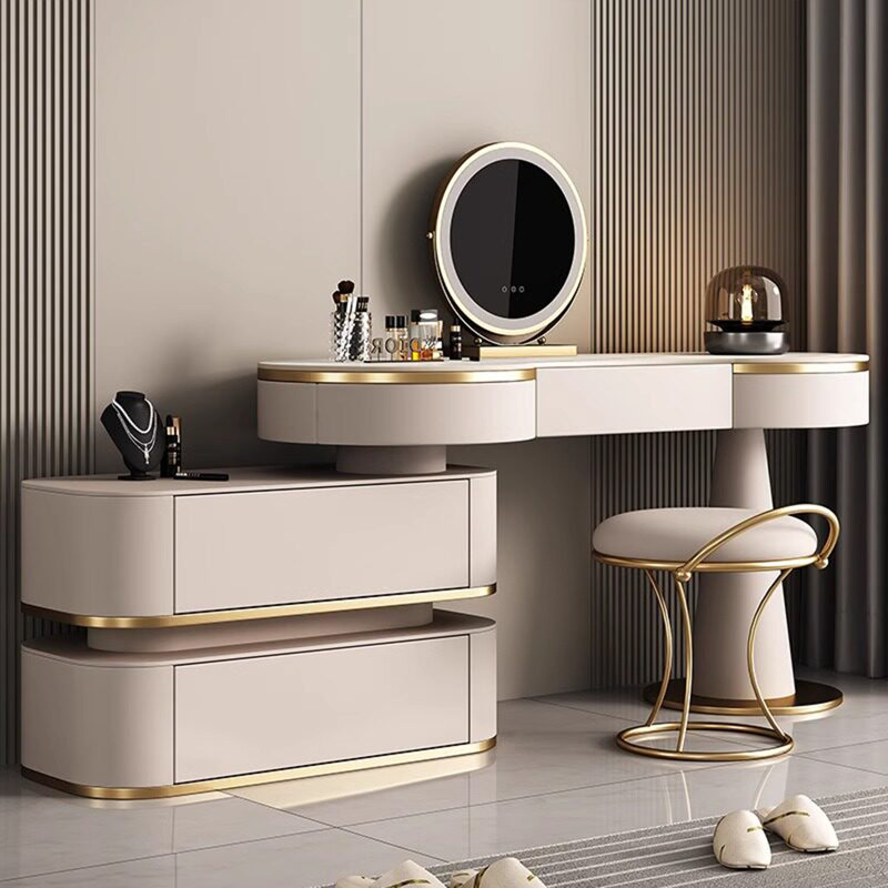 Vanity with Mirror and Storage, 29.92" H x 31.5" W x 15.75" D