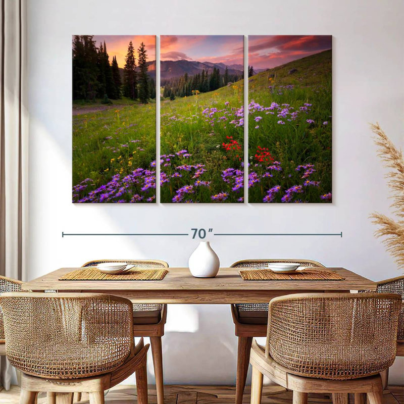 Alvord Rocky Mountains Wildflowers, H 42 po x l 65 po