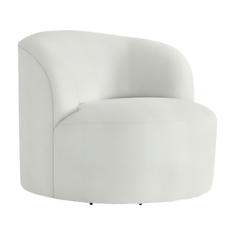 Mulia Outdoor Swivel Lounge Chair, Cream Linen 6025-002