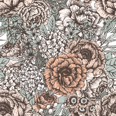 Almanor Peel & Stick Vinyl Floral Wallpaper Roll