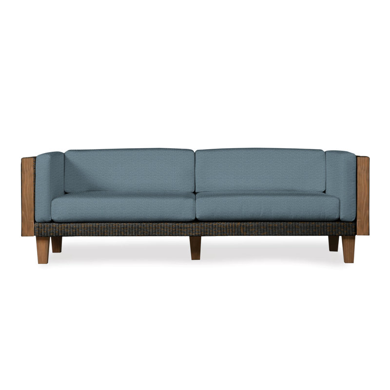 Catalina Outdoor 3 - Seat Patio Sofa, Mink, Bright Side Fog