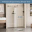 Porte de douche sans cadre de l 44 po x H 76 po