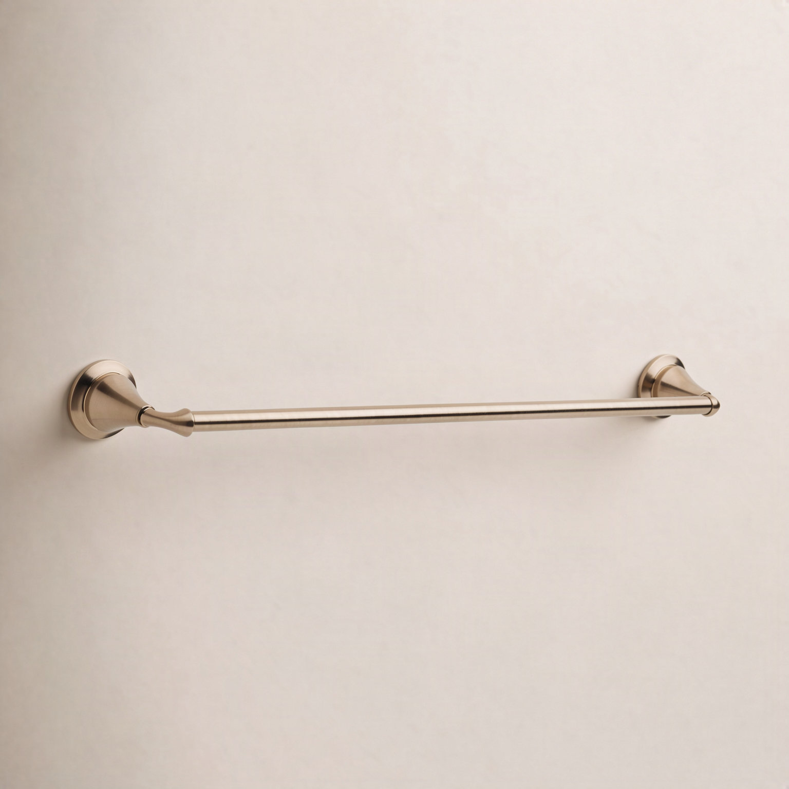 Linden™ 24" Wall-Mounted Towel Bar, Brilliance Champagne Bronze
