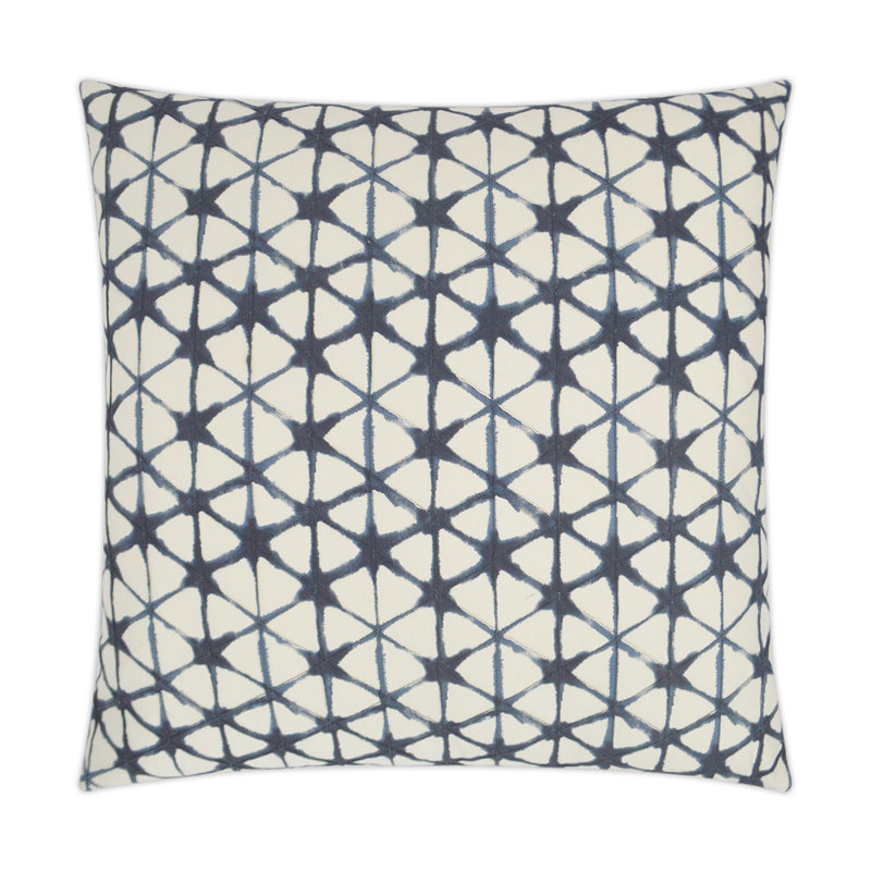 Meditation Geometric Cotton Throw Pillow, Square 22"