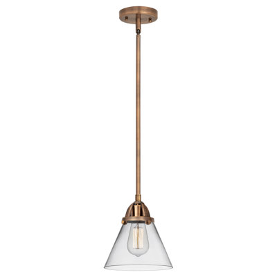 Nouveau 2 - Trond - 1 Light 8" Stem Hung Mini Pendant - LED Bulb 