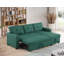 Canapé modulaire convertible rembourré avec méridienne coulissante-125983008