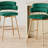 Finkelstein 26.25" Seat Height Swivel Upholstered Counter Stools-112400261