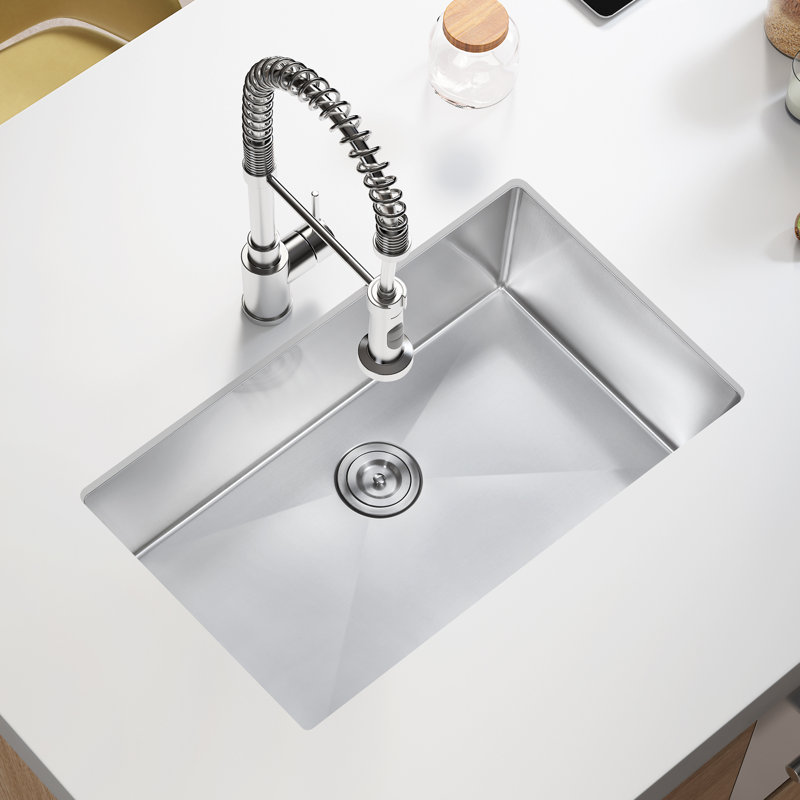 32'' Rectangular Undermount Stainless Steel Kitchen Sink