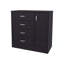 Commode 4 tiroirs avec armoire latérale Wenge