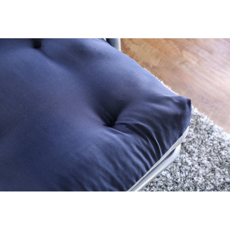 Matelas de futon en mousse à mémoire de forme 6 po Erdenheim, Bleu marine