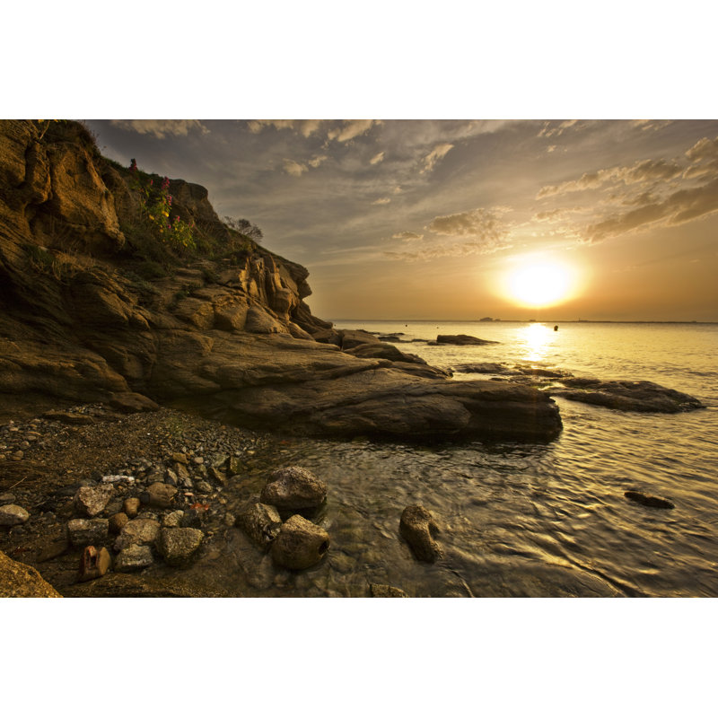 Rocky Coast by Xavierarnau - Wrapped Canvas Print, 81cm H x 122cm W