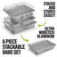 Ensemble de 6 plats de cuisson antiadhésifs Gotham Steel Grey