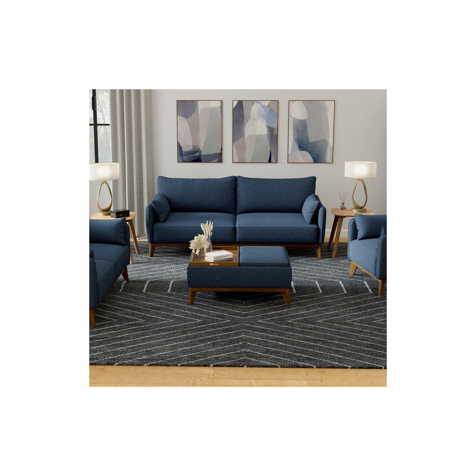 Rudi 84'' Upholstered Sofa