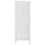 Commode haute Leva, bois d'acacia blanc vieilli, 5 tiroirs