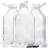 3 Qty Syntic 64oz Reusable Glass Jars Milk Bottles With Handle, Lid and Pour Spout (Set of 3)