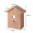 2 Pack Window Bird Houses For Outside With Suction Cups,See Through Wooden Birdhouses With Pole For Windows,Can Painting Bird Nesting Box For Bluebird Finch Chickadee,Clear Birds Feeder