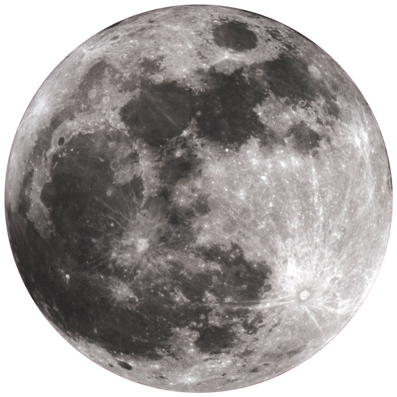 Adhésif décoratif enfants lune, H 27,56 po x l 27,56 po, Noir