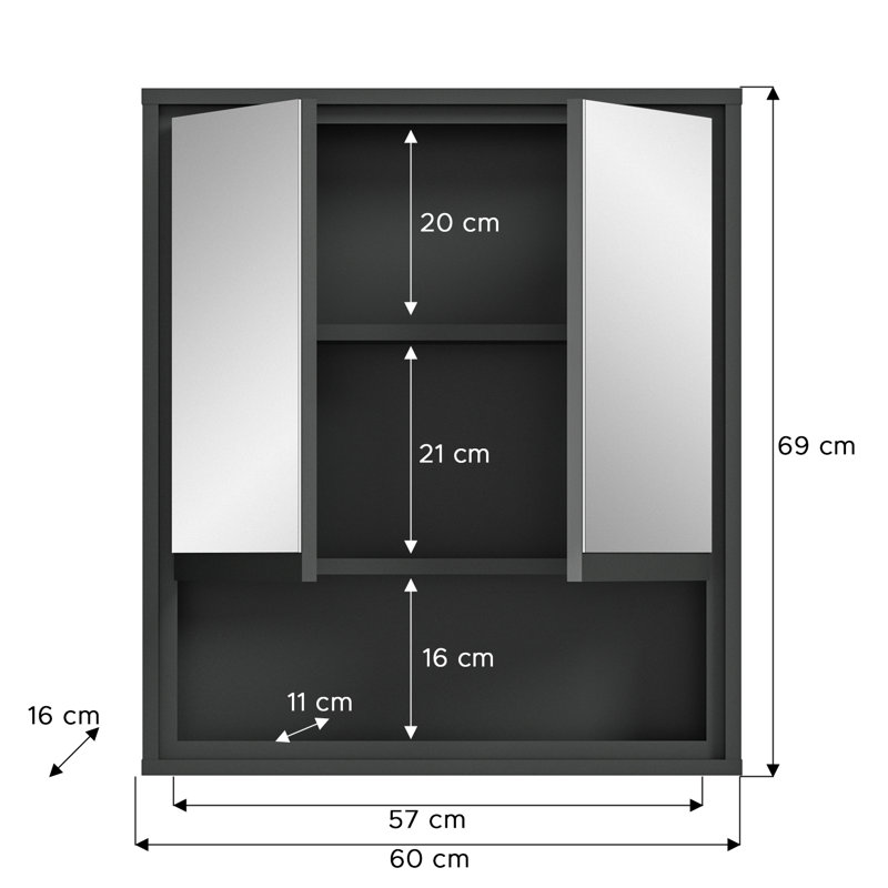 Pavi Bathroom Suite, Anthracite Replica