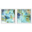 Ensemble d'art abstrait moderne « Sky Within Serenity » avec impression sous cadre-cadre, par Art Remedy, cadre noir, 12 x 12-653776681-653776687