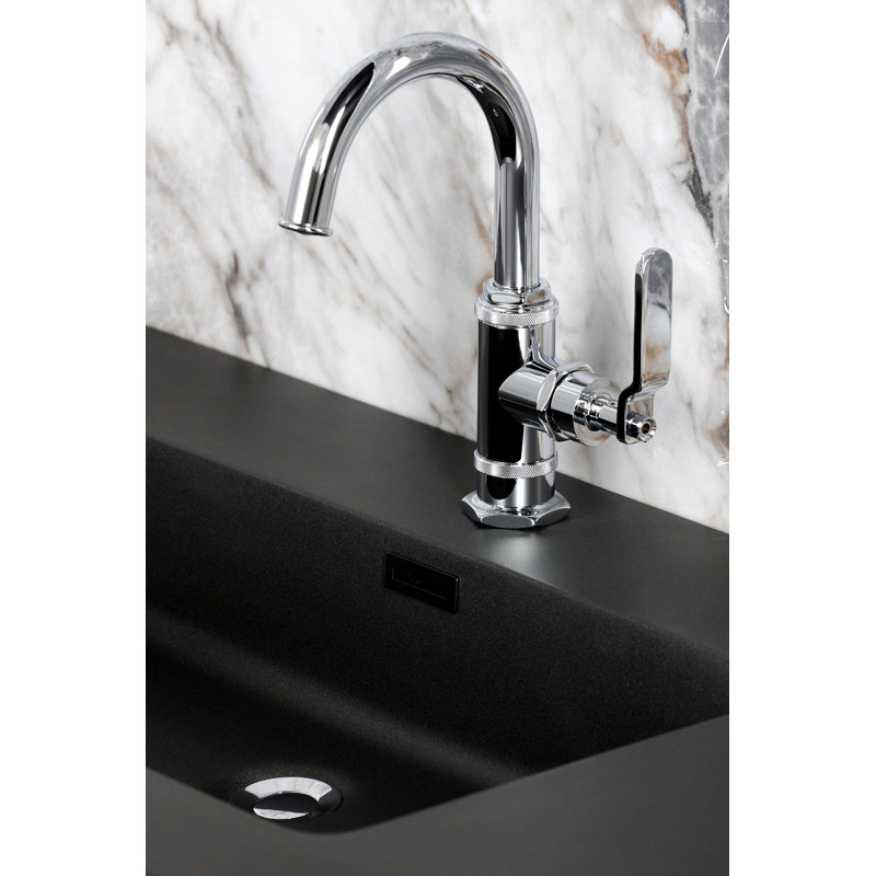 Kingston Brass Whitaker Single-Handle 1-Hole Deck Mount Bathroom Faucet, Polished Chrome