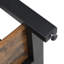 Console Table 2 Drawers 2 Open Shelves Storage Hallway Entryway Table Industrial Rustic