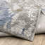 Tapis abstrait gris tissé à la machine 8 pi x 11 pi Guitta-221237607