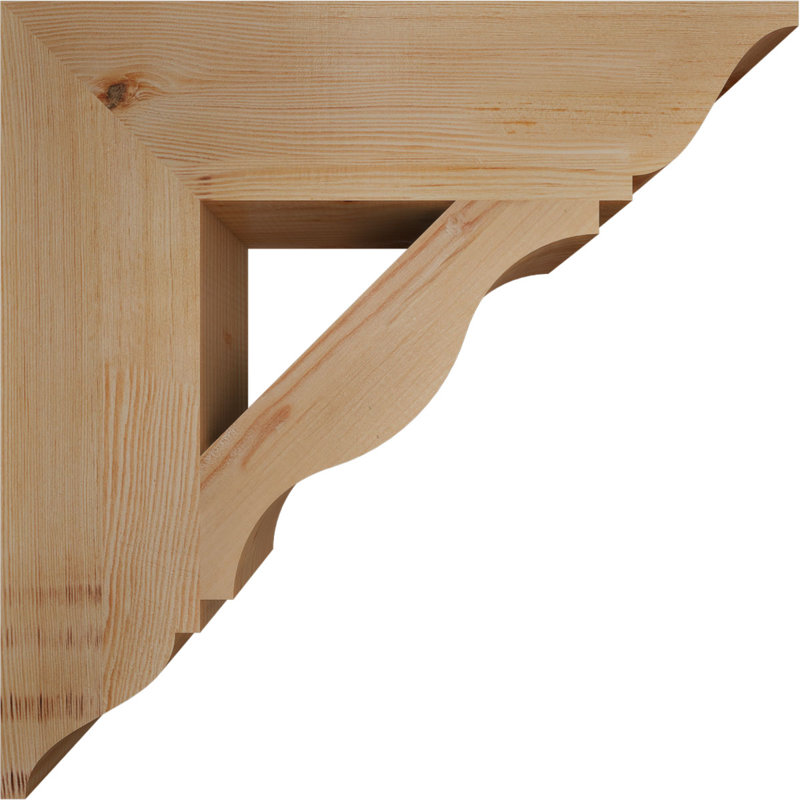 Support traditionnel Funston, H 24 po x l 5,5 po x P 24 po, Douglas, Lisse