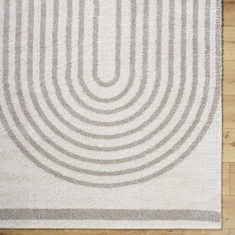 Machine Washable Shaggy Boho Medium Grey Area Rug, Rectangle 120 x 170cm