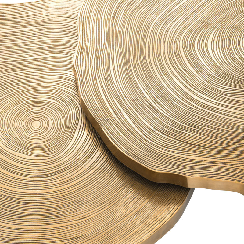 Solid Wood Top Nesting Coffee Table
