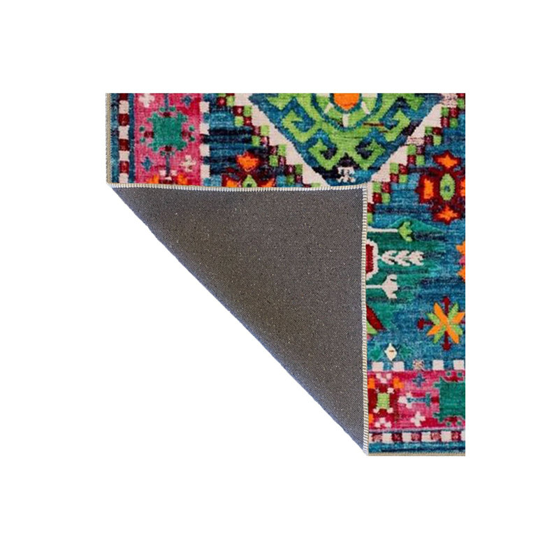 Tapis rose lavable à la machine, Sous-tapis carré 3 pi 3 po inclus